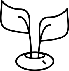 Plant Leaves In A Jar Outline Svg File, Free Vectors File
